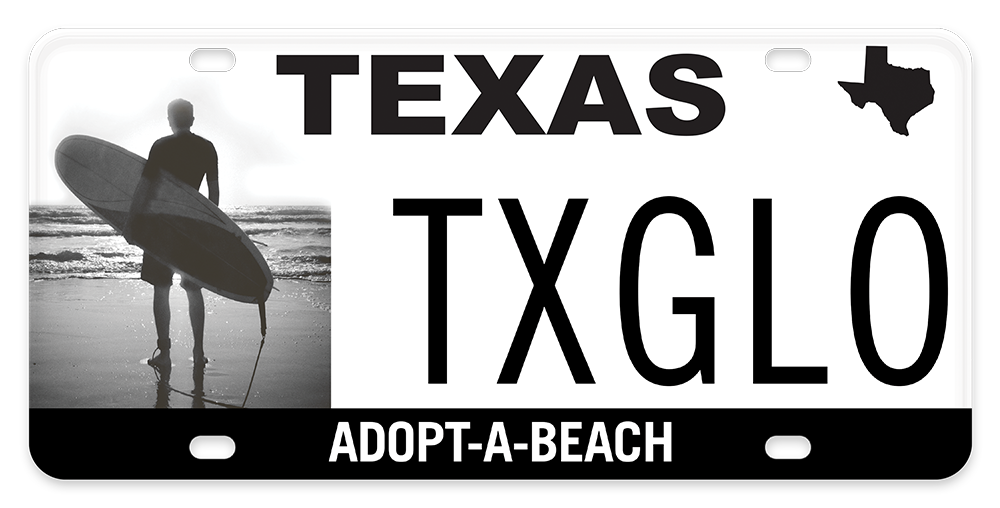 The Adopt-A-Beach Specialty License Plate 