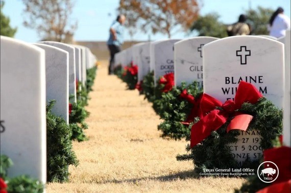 Wreath laying